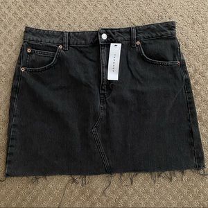 topshop denim skirt